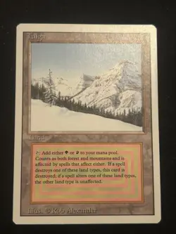 MTG Taiga Revised Edition Dual Land LP Magic the Gathering Vintage - Image 2