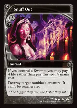 MTG Magic 1 x Snuff Out x 1 - MB2 - Future Sight Border - Image 1