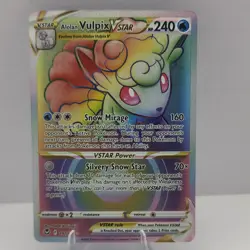Pokemon Alolan Vulpix VSTAR 197/195 Silver Tempest Secret Rare Holo 240 HP - Image 1