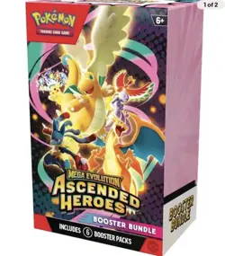Pokemon TCG: Mega Evolution-Ascended Heroes Booster Bundle (6 Packs) PRESALE - Image 1