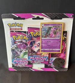 Pokemon Sword & Shield Fusion Strike 3 Booster Pack Blister With Espeon Promo - Image 1