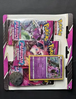 Pokemon Sword & Shield Fusion Strike 3 Booster Pack Blister With Espeon Promo - Image 2