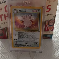 Pokemon Clefable Jungle Holo Rare 01/64 Unlimited 70 HP 1995 English - Image 1