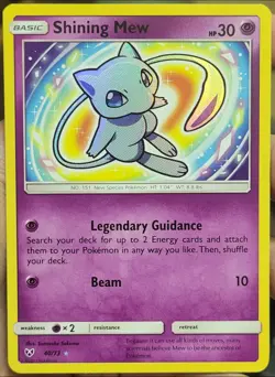 Pokemon TCG Shining Legends Shining Mew Holo Rare 40/73 NM - Image 1