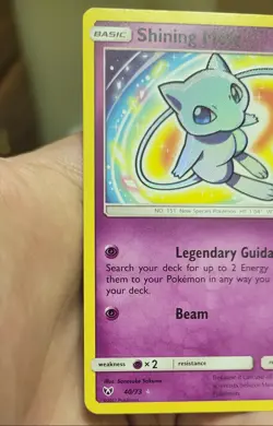Pokemon TCG Shining Legends Shining Mew Holo Rare 40/73 NM - Image 3