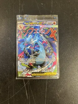 3 Sealed Pokemon Mega Charizard X EX 023 Me: Mega Evolution Promo with Oricorio - Image 2