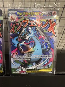 3 Sealed Pokemon Mega Charizard X EX 023 Me: Mega Evolution Promo with Oricorio - Image 3