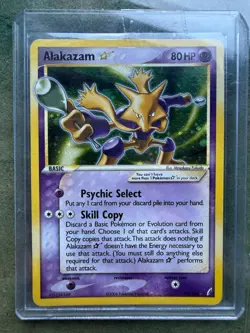 Alakazam Gold Star 99/100 2006 Pokemon EX Crystal Guardians Recolored - Image 1