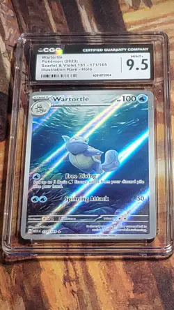 2023 Pokemon Wartortle 171/165 Scarlet & Violet 151 Holo - Image 3