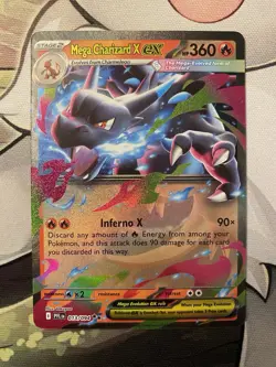 Pokemon TCG Mega Charizard X EX 013/094 Double Rare Phantasmal Flames PFL NM - Image 1