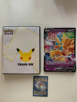 ALAKAZAM V PROMO + CELEBRATIONS JUMBO / OVERSIZE BINDER - POKEMON TCG NEW - Image 1