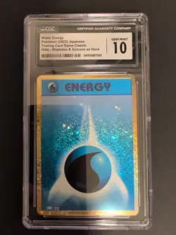 Water Energy Holo Pokemon TCG Classic: Blastoise And Suicune Ex Deck (Japanese) - Image 1