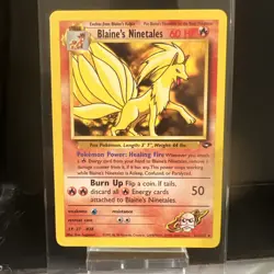 Pokemon TCG Blaine's Ninetales 21/132 Regular Gym Challenge Non Holo LP/NM - Image 1