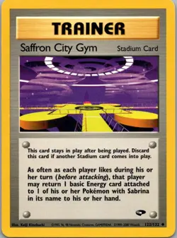 Pokemon TCG Saffron City Gym 122/132 Gym Challenge LP - Image 1