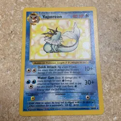 Vaporeon 28/64, Jungle Set, Pokemon TCG, WOTC Vintage 1999, Non Holo Rare, LP-NM - Image 2