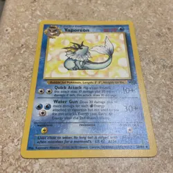 Vaporeon 28/64, Jungle Set, Pokemon TCG, WOTC Vintage 1999, Non Holo Rare, LP-NM - Image 3