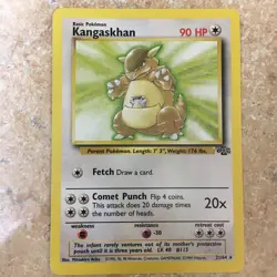 1999 Pokemon Jungle Kangaskhan Unlimited #21/64 Non-Holo Rare NM - Image 1