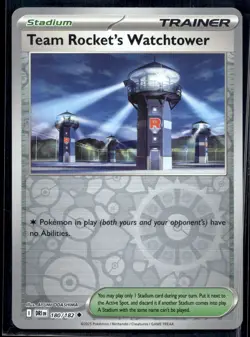 Team Rocket's Watchtower 180/182 Pokemon Sv10: Destined Rivals Reverse Holo - Image 1