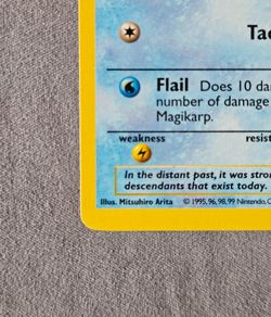 Magikarp 35/102 GRAY GREY STAMP 1st Edition Pokemon Base Set - Image 5