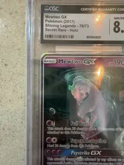 Pokemon Mewtwo GX 78/73 Shining Legends Secret Rare Alternative Art CGC 8.5 - Image 2