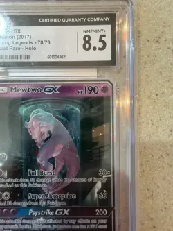 Pokemon Mewtwo GX 78/73 Shining Legends Secret Rare Alternative Art CGC 8.5 - Image 3