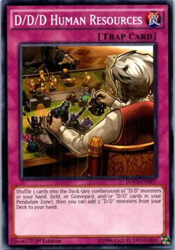 D/D/D Human Resources #DOCS-EN097 Yugioh 1st Edition Lightly played - Image 1