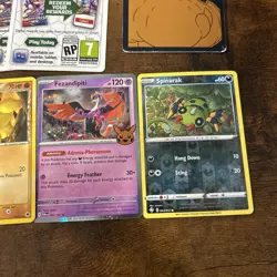 Pokemon card Lot 550+ Base cards, Plus Extras- Code Cards, Sleeves, ETB Box, Etc - Image 2