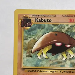 Kabuto - Fossil Set - 50/62 - Common - Pokemon Card - Unlimited Edition - Image 3