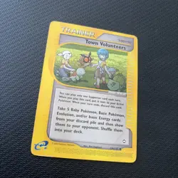 TOWN VOLUNTEERS - 136/147 - Aquapolis - Trainer - Pokemon Card - LP - Image 2