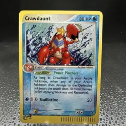 2003 EX Dragon Crawdaunt Holo E-Reader 3/97 Rare WOTC Pokemon Card TCG - Image 1
