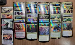 Lof Of 30 MTG OVERSIZED cards - Lots Of Foil CURLING + Princess Leia - Image 1
