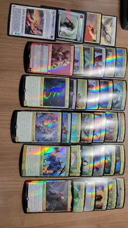 Lof Of 30 MTG OVERSIZED cards - Lots Of Foil CURLING + Princess Leia - Image 3