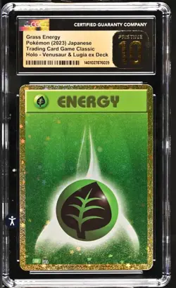 Grass Energy Pokemon 2023 Japanese Trading Card Game Classic Holo Pristine 10 - Image 1