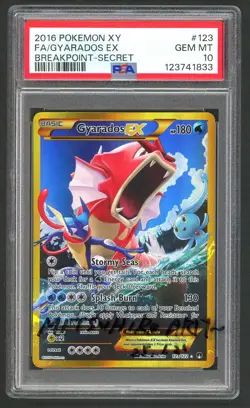 Pokemon Cards PSA 10 Gyarados EX 123/122 Mitsuhiro Arita Signed Case Breakpoint - Image 1
