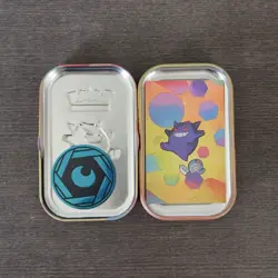 Pokemon Scarlet Violet 151 Gengar Poliwag Tin - Coin and Art Card Only - Image 3