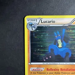 Pokemon TCG Lucario Legendary Treasures Holo Rare Card 80/113 - Image 3
