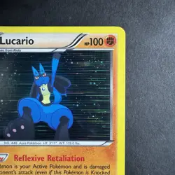 Pokemon TCG Lucario Legendary Treasures Holo Rare Card 80/113 - Image 4