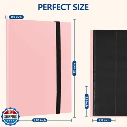 Card Binder, EDUDIIU 9 Pockets Premium Trading Card Binders, Card - Image 2