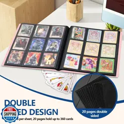 Card Binder, EDUDIIU 9 Pockets Premium Trading Card Binders, Card - Image 4