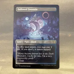 Hallowed Fountain MINT Borderless 347 Lorwyn Eclipsed ECL MTG Rare Land Unplayed - Image 2