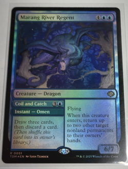 MTG Magic the Gathering Marang River Regent (51/485) Tarkir Dragonstorm LP FOIL - Image 1