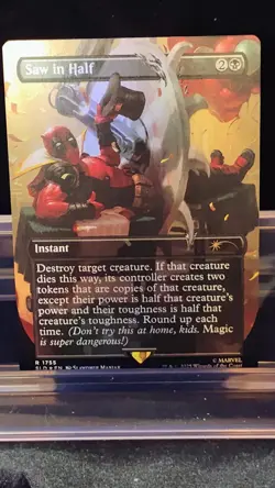 Saw in Half (Rainbow Foil) Secret Lair Drop Foil - Image 1