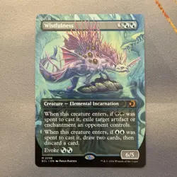 Wistfulness MINT Borderless 296 Lorwyn Eclipsed ECL MTG Regular Mythic Unplayed - Image 1