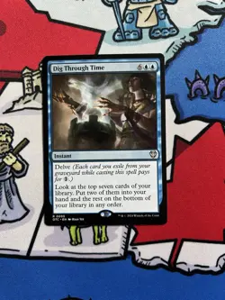 Dig Through Time x1 Mtg Outlaws of Thunder Junction Commander - Image 1