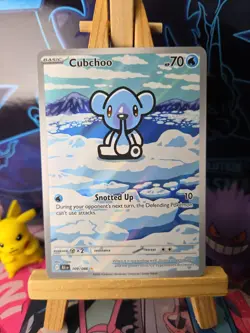 Cubchoo 109/086 IR Illustration Rare Black Bolt Pokemon Card - Image 1