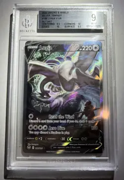 Pokemon Lugia V UR Silver Tempest Alt Art #186 BGS 9 Mint - Image 3