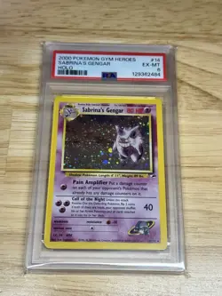 2000 Pokemon Gym Heroes Sabrina's Gengar 014/132 PSA 6 Clean Copy! - Image 1