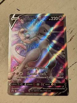 Mewtwo V SWSH229 SWSH: Sword & Shield Pokemon Go Promo Card - Full Art Holo - NM - Image 1