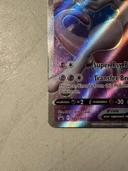 Mewtwo V SWSH229 SWSH: Sword & Shield Pokemon Go Promo Card - Full Art Holo - NM - Image 5