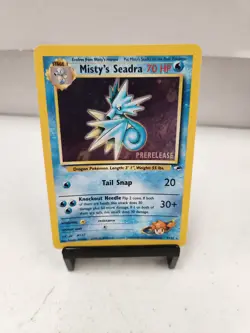 Pokemon TCG Misty's Seadra Holo Prerelease 9/132 Mint - Image 1